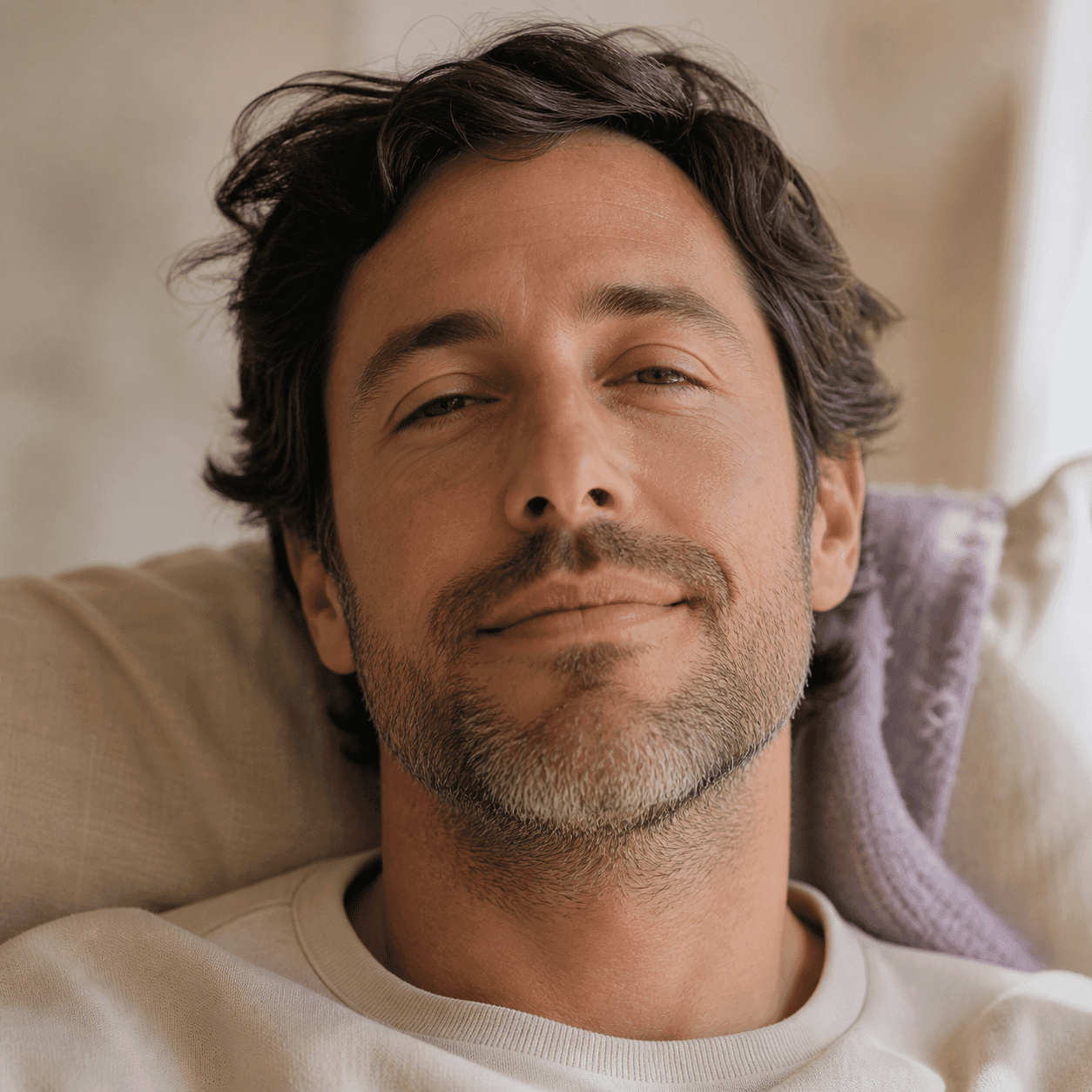 Patient deeply relaxed after taking oral sedation — calm dental care at A Dental Office in Barrie, Ontario