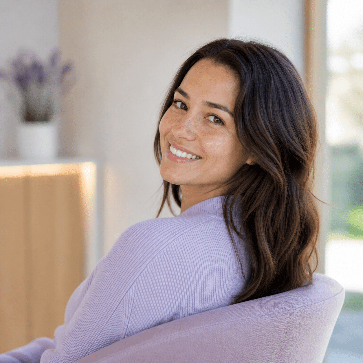Patient relaxed and relieved after a modern root canal treatment at A Dental Office in Barrie, Ontario